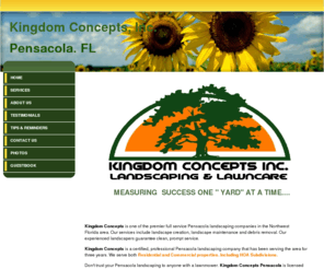 kingdomconceptspensacola.com: Pensacola Landscaping
Kingdom Concepts Pensacola Landscaping is the premier landscaping company in Escambia and Santa Rosa counties of Northwest Florida