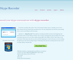 skype-recorder.net: Skype Recorder
Skype Recorder Software - Free Download