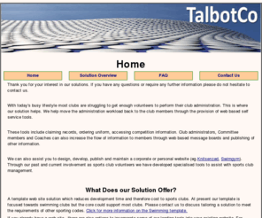 talbotco.co.nz: Talbotco
A leading swimming club software.