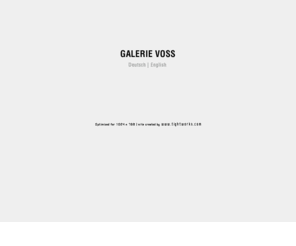 galerievoss.net: Galerie Voss
Galerie Voss Düsseldorf, Galerie Voss, Düsseldorf,Mühlengasse 3,Galerie Voss, Zeitgenössische Kunst,Neue Figuration