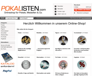 pokalisten.com: Pokalisten Shop - günstige Pokale und Medaillen
Wir bieten: günstige Pokale, günstige Medaillen, Preise für besondere Leistungen, Vereinsbedarf, Sportpokale, Glastrophäen, Wanderpokale, Großpokale, Teilnehmermedaillen, Zinnteller