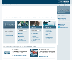 fokus-bank.com: Fokus Bank
Fokus Bank - vi lover ingenting. vi garanterer! Fokus lønner seg!
