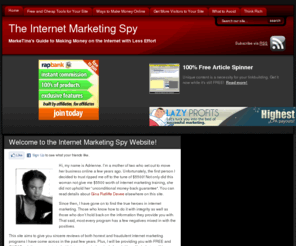 imarketingspy.com: The Internet Marketing Spy | FREE, cheap and worthwhile tools for your website
Ways to Make Money From the Internet