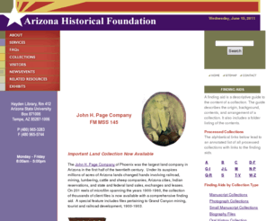 ahfweb.org: Arizona Historical Foundation
