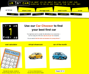 ur1stcar.co.uk: Find the best first car for you | UR1STCAR
The best advice on finding your first car . Find the best first car and insurance deals.