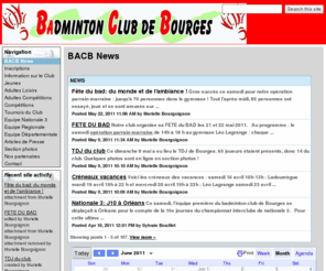 badbourges.com: Badminton Club de Bourges
Badminton Club de Bourges - Club de Badminton