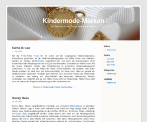 kindermode-marken.com: Kindermode-Marken
In diesem Blog präsentiere ich die unterschiedlichsten Hersteller und Marken für Kindermode aus der ganzen Welt.