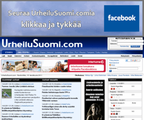 urheilusuomi.com: UrheiluSuomi.com - Suomalaisen urheilun aitiopaikalla vuodesta 2007. Urheilu-uutisia ja valokuvia Suomesta.
UrheiluSuomi.com - Suomalaisen urheilun aitiopaikalla vuodesta 2007. Urheilu-uutisia ja valokuvia Suomesta.