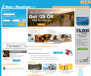 gobedandbreakfast.com: FindÂ Bed and Breakfast Inns andÂ Book Online. Over 11,000 B&B's for vacation travel. Unique lodging alternatives to hotels. Buy Gift Cards and Certificates!
View bed & breakfast descriptions, photos, reviews, and more. Bed and breakfast gift certificates are also available.