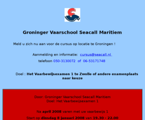 ingroningen.biz: Vaarschool Groningen watersport cursussen in Noord Nederland
 Links naar het 