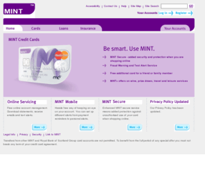 mint.co.uk: MINT - Welcome to MINT Credit Cards and Insurance
MINT offer low rate credit cards, home insurance and motor insurance.