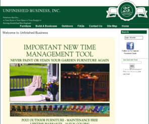 unfbus.com: Unfinished Business
Furniture that fits... ∞ Your Style ∞ Your Space ∞ Your Budget ∞ Serving South East New England