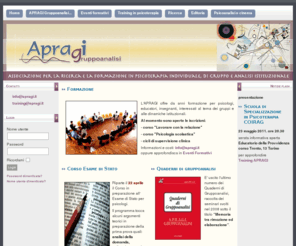 apragi.it: Benvenuto in A P R A G I
APRAGI Gruppoanalisi