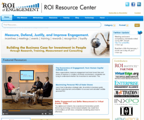 roiofengagement.com: ROI of Engagement
Building the business case for incentive, reward, recognition, loyalty programs