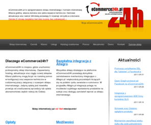 ecommerce24h.pl: Sklep internetowy - oprogramowanie sklepu internetowego - eCommerce24h.pl
eCommerce24h.pl to oprogramowanie sklepu internetowego i hurtowni internetowej. Własna grafika, własna domena oraz pełne wsparcie techniczne. Darmowe aktualizacje oraz nadzór 24h/dobę pozwalają Ci rozwinąć skrzydła w e-biznesie. Zamów 21 dniowy bezpłatny test (bez ryzyka, bez zobowiązań)