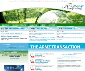 uranium-one.net: :: Uranium One - Uranium mining and exploration ::
uranium mining and exploration company in canada, south africa and australia