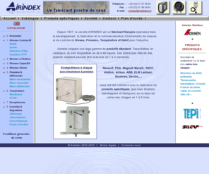 airindex.fr: Airindex -- Instruments de mesure et contrle pour l'industrie
fabricant franais spcialis dans le dveloppement, la fabrication et la commercialisation d'instruments de mesure et de contrle de niveau, pression, temprature et Dbit pour l'Industrie.