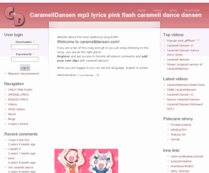 caramelldansen.com: CaramellDansen mp3 lyrics pink flash caramell dance dansen
