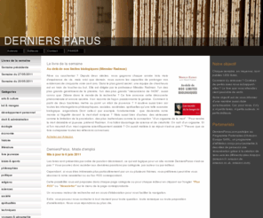 derniersparus.net: Librairie DerniersParus.com Accueil
Restez informés des dernières parutions de livres