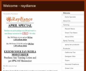 raydiancesuntanstudio.com: Welcome - raydiance
