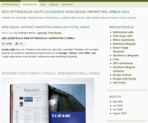 seowebmarketing.in.rs: SEO Optimizacija sajta za Google Srbija
SEO Optimizacija sajta za Google web marketing Srbija Beograd