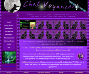 chatvoyances.com: Chat Voyances, vos reponses en direct /
Voyance directe par chats, avec tirages en ligne. Convivialite, sans chronometre, sans abonnement. / 