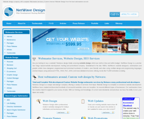 netwavedesign.com: Website Design Complete Internet Webmaster services by Netwave Design .
Website Design, custom Web designer, complete website development, Webmaster Services complete web developers by Netwave Design.