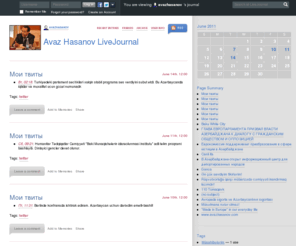 avazhasanov.com: Avaz Hasanov LiveJournal
