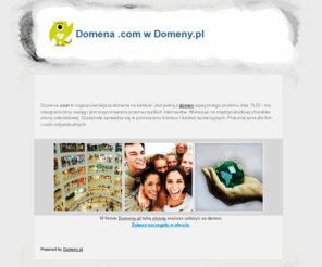 xn--piaszczysta-plaa-3rd.com: Domena .com w Domeny.pl
Domena .com w Domeny.pl