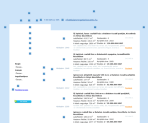 balatoningatlankozvetito.hu: balatoni ingatlanok, balatoni eladó ingatlanok, balatoni nyaraló, balatoni telek
Balatoni ingatlanok, balatoni eladó ingatlanok, balatoni eladó nyaraló, balatoni telek - Capital '99 ingatlan.