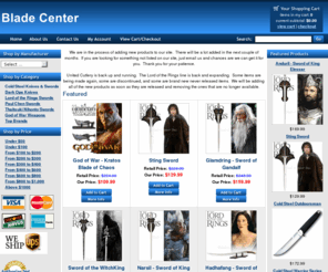 bladecenter.com: Blade Center - Lord of the Rings Swords - Paul Chen / CAS Hanwei - Thaitsuki Nihonto - Cold Steel Swords
