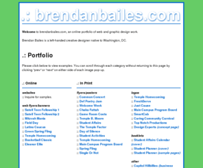 brendanbailes.com: .: Brendan Bailes
