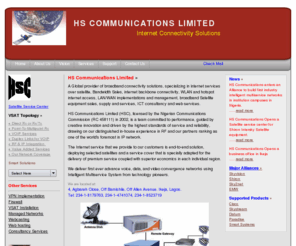 hscommunications.net: A Global Internet Service Connectivity Solution Provider based in Nigeria.
SkyVision Nigeria Represantative, Nigeria Based Satellite Service Center, Shiron Product Service Center, VSAT internet Providers, VOIP, Intranet & Extranet, LAN & WAN, Telecommunications Company in Nigeria, Management Network Services.