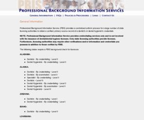 pbisonline.com: PBIS - Professional Background Information Services
