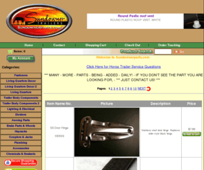 sundownerservice.com: Welcome to Sundownerparts.com! Huge selection of Sundowner horse trailer parts. Order online and ship directly to you!
PUT THE DESCRIPTION OF YOUR SITE HERE