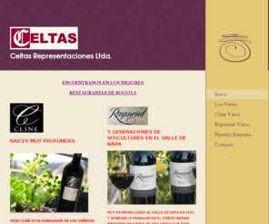 celtascol.com: Celtas Representaciones Ltda - ENCUENTRA NUESTROS VINOS EN LOS MEJORES RESTAURANTES DE BOGOTA
ENCUENTRANOS EN LOS MEJORES RESTAURANTES DE BOGOTA