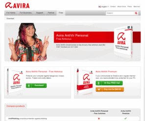 free-av.com: Avira AntiVir Personal - Free Antivirus
Download the best free anti-virus Avira AntiVir Personal: Protects your computer against dangerous viruses, worms, Trojans and costly dialers.