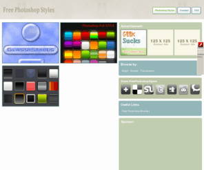 freephotoshopstyles.com: Free Photoshop Styles
A Photoshop styles gallery providing all types of free styles.