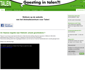 talenanimatie.be: Talenanimatie
Verschillende tools en manieren om je talen te stimuleren: talenanimaties, conversatietafels, Noord-Zuid acties tussen Vlaanderen en Wallonië
