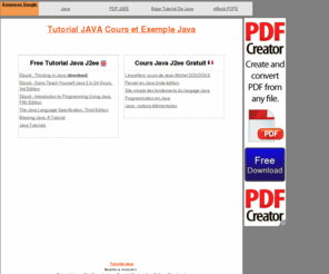 tutorial-java.info: Tutorial Java J2ee, Cours , exemple , Sample
Tutorial Java Free book download J2ee