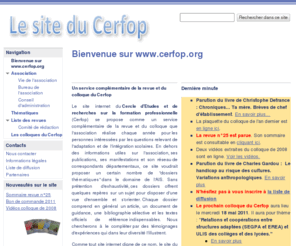 cerfop.org: Le site du Cerfop
Le site de la Revue du Cerfop
Difficulté scolaire grave et persistante
Grande difficulté scolaire
SEGPA
EREA
EGPA
Section d'enseignement général et professionnel adapté
Etablissement d'enseignement régional adapté
UPI
Unité pédagogique d'intégration
Pédagogie