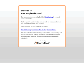 andybeattie.com: Web hosting services by EarthLink Web Hosting
Currently no public web site at this web address.