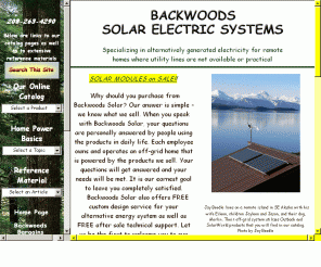 backwoodssolar.com: Backwoods Solar Electric Systems
