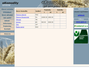 ekomodity.cz: eKomodity Online
