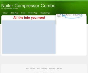 nailercompressorcombo.com: Nailer Compressor Combo
Describe This Website For The Search Engines