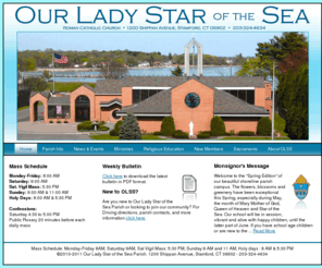 ourladystaroftheseastamford.org: Our Lady Star of the Sea Roman Catholic Church
Welcome to Our Lady Star of the Sea parish.  We are a Roman Catholic church located in Stamford, Connecticut, in the heart of Fairfield County.