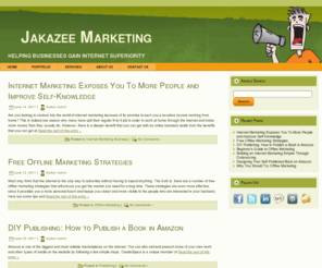 jakazee.com: Home
This is an example page. It’s different from a blog post because it will stay in one place and will show up in your site navigation (in most themes). Most people start with an About page that introduces them to potential site visitors. It might say something like this: Hi there! I’m a bike messenger [...]