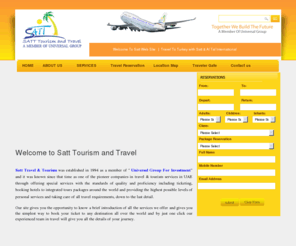 satt-travel.com: Satt Tourism & Travel,tickets reservation,hotel booking,visit visa to UAE,tour packages
airline tickets,booking airlines,travel booking,hotel booking, travel packages