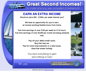 xtramoney.co.uk: Great Second Incomes!
No matter what your age, occupation or background...