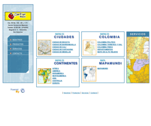 mapascartur.com: Mapas de Colombia mapa fisico politico Bogota venta de mapas America Africa Asia Europa
Venta de mapas politicos fisicos de Colombia mapa de America Asia Europa Bogota Cali Medellin